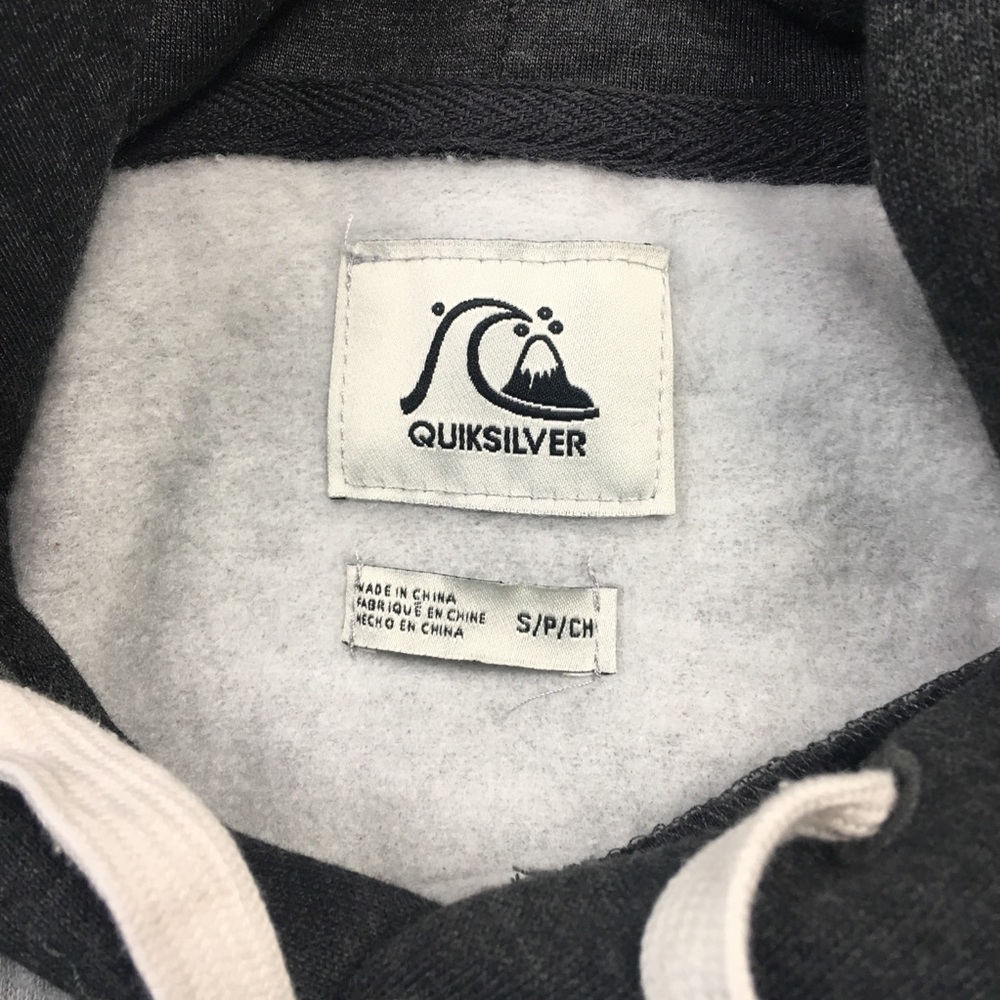 Quiksilver Grey Hoodie S C4605 - Picture 3 of 8